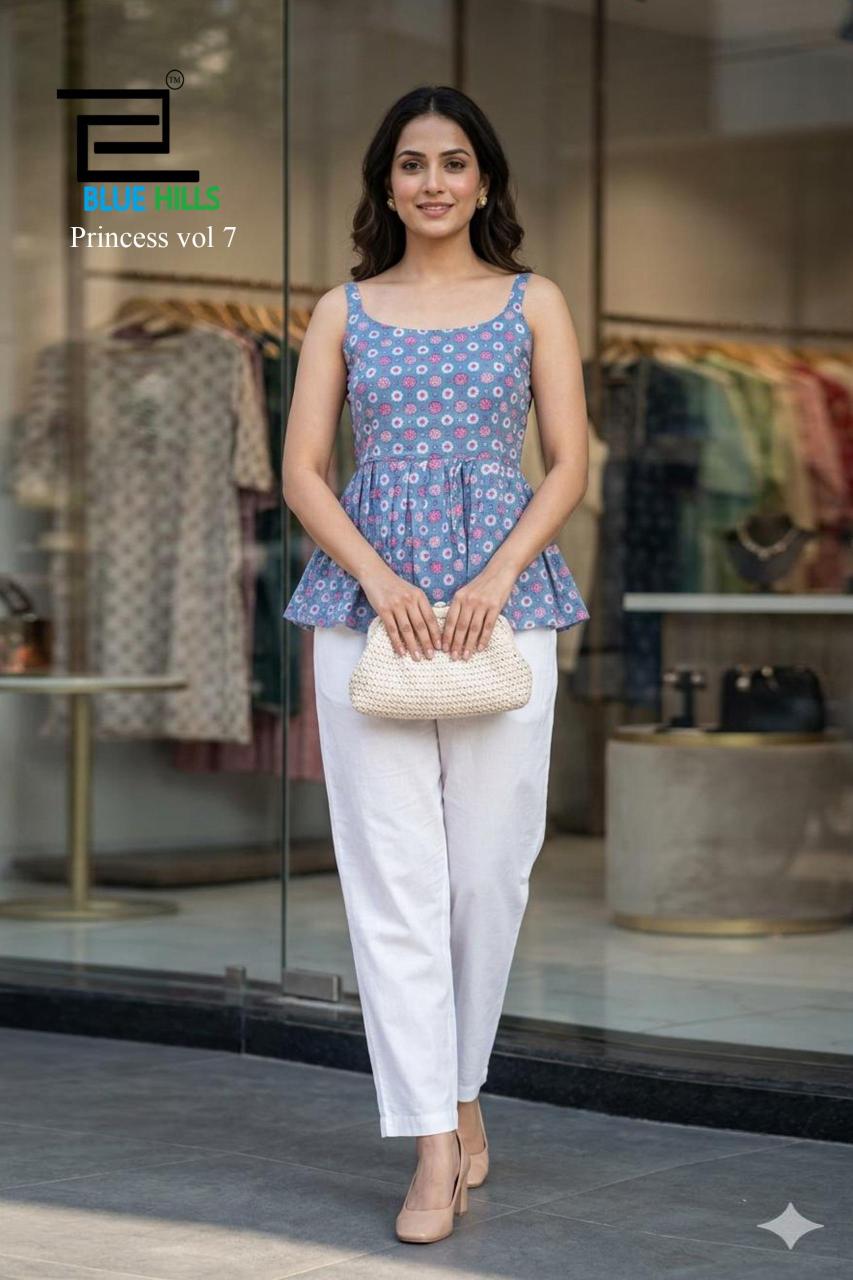 Blue hills princess vol 7 short top wholesale kurti distributors